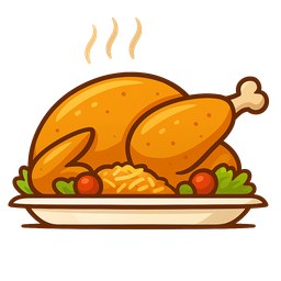 Roasted Turkey with Gravy and Dinner Roll / Whole Wheat Grilled Cheese
